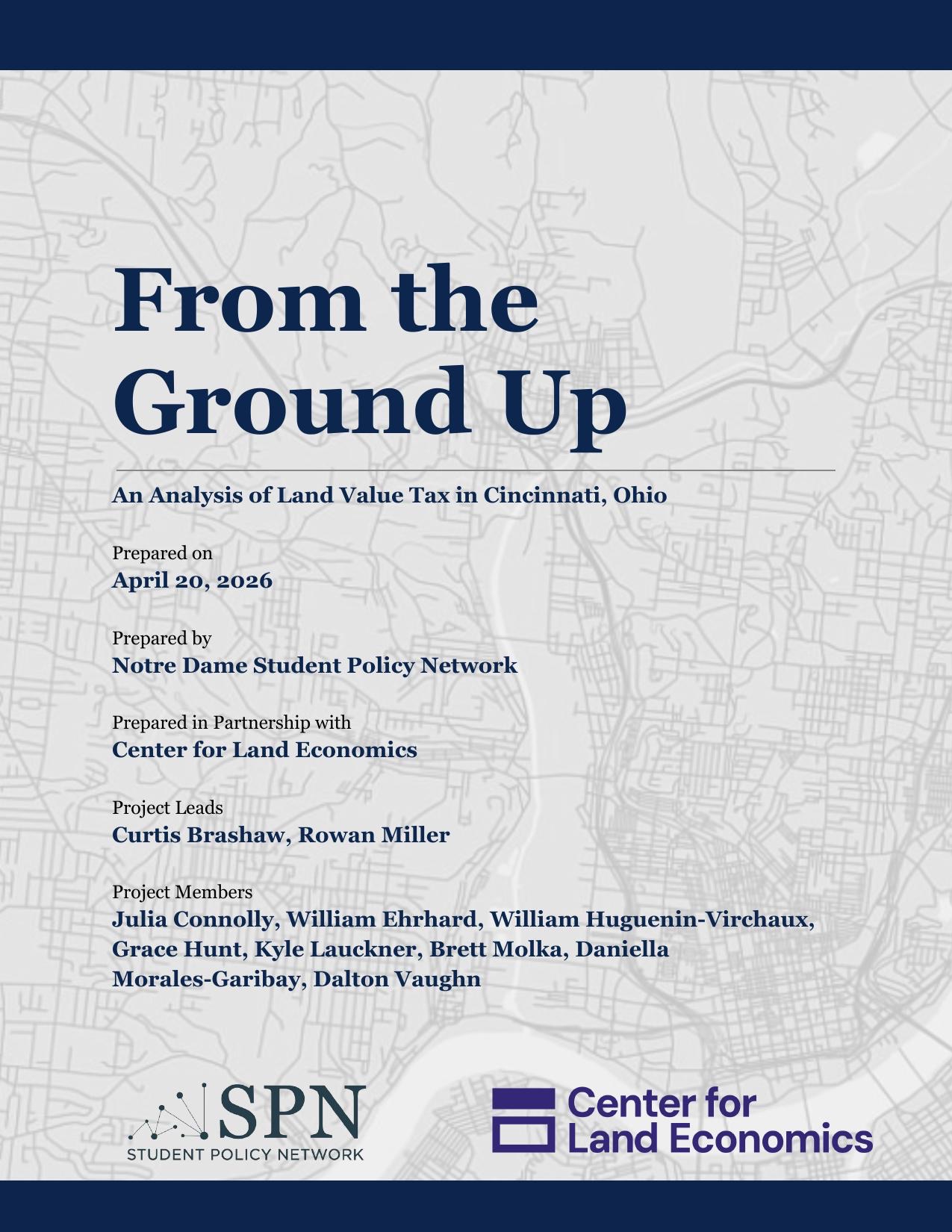 From the Ground Up: An Analysis of Land Value Tax in Cincinnati, Ohio
